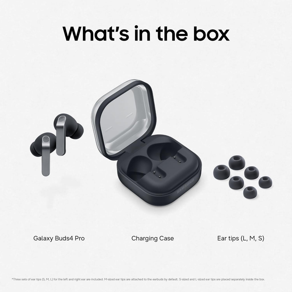 Samsung Galaxy Buds4 Pro Wireless Bluetooth Earbuds – Black (UK Version)