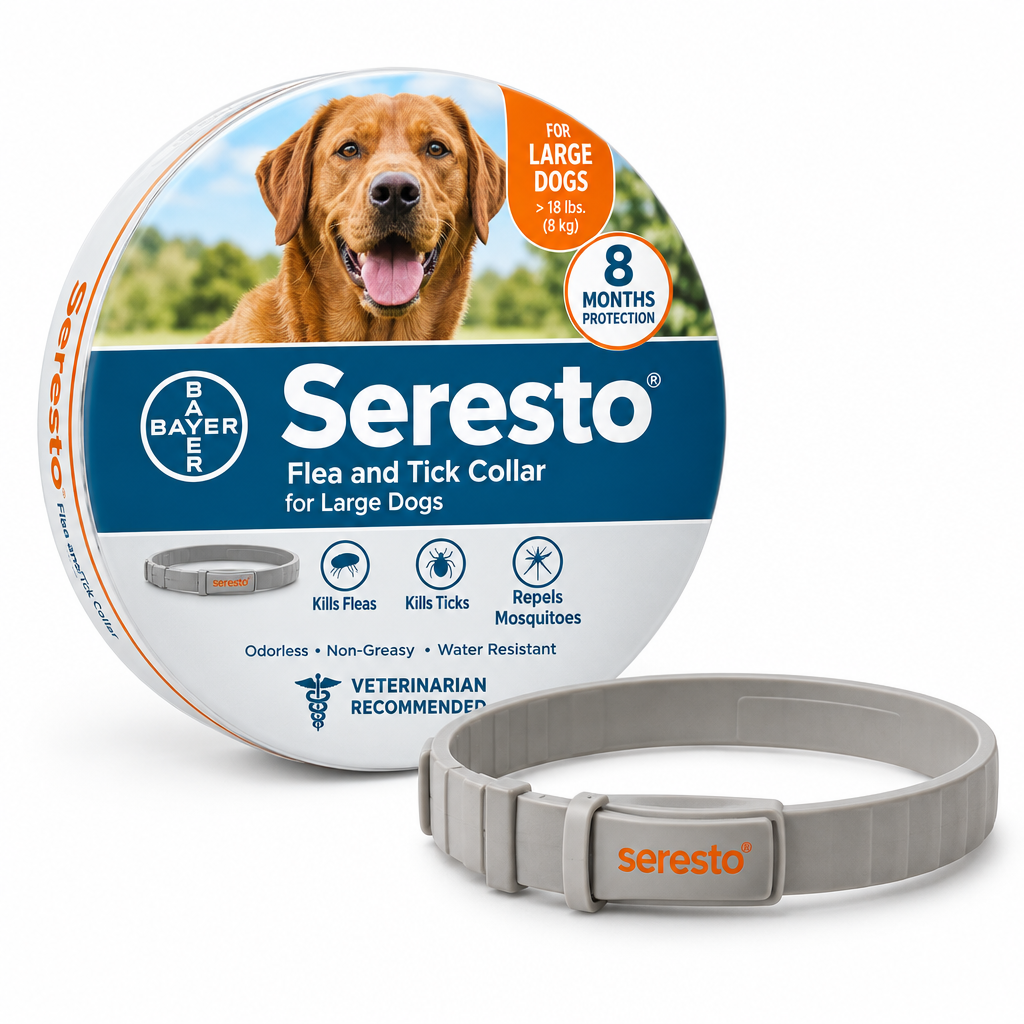 Seresto Flea and Tick Collar for Large Dogs with product box