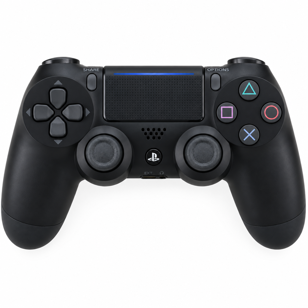 Sony DualShock 4 Jet Black Controller - Top Down View