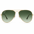 Ray-Ban RB3025 W0879 Aviator Sunglasses – Green Lens Front View