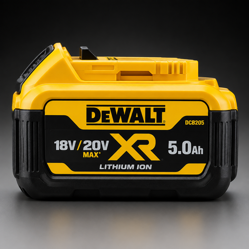 DEWALT DCB205 18V/20V MAX XR 5.0Ah Li-Ion Battery - Front View