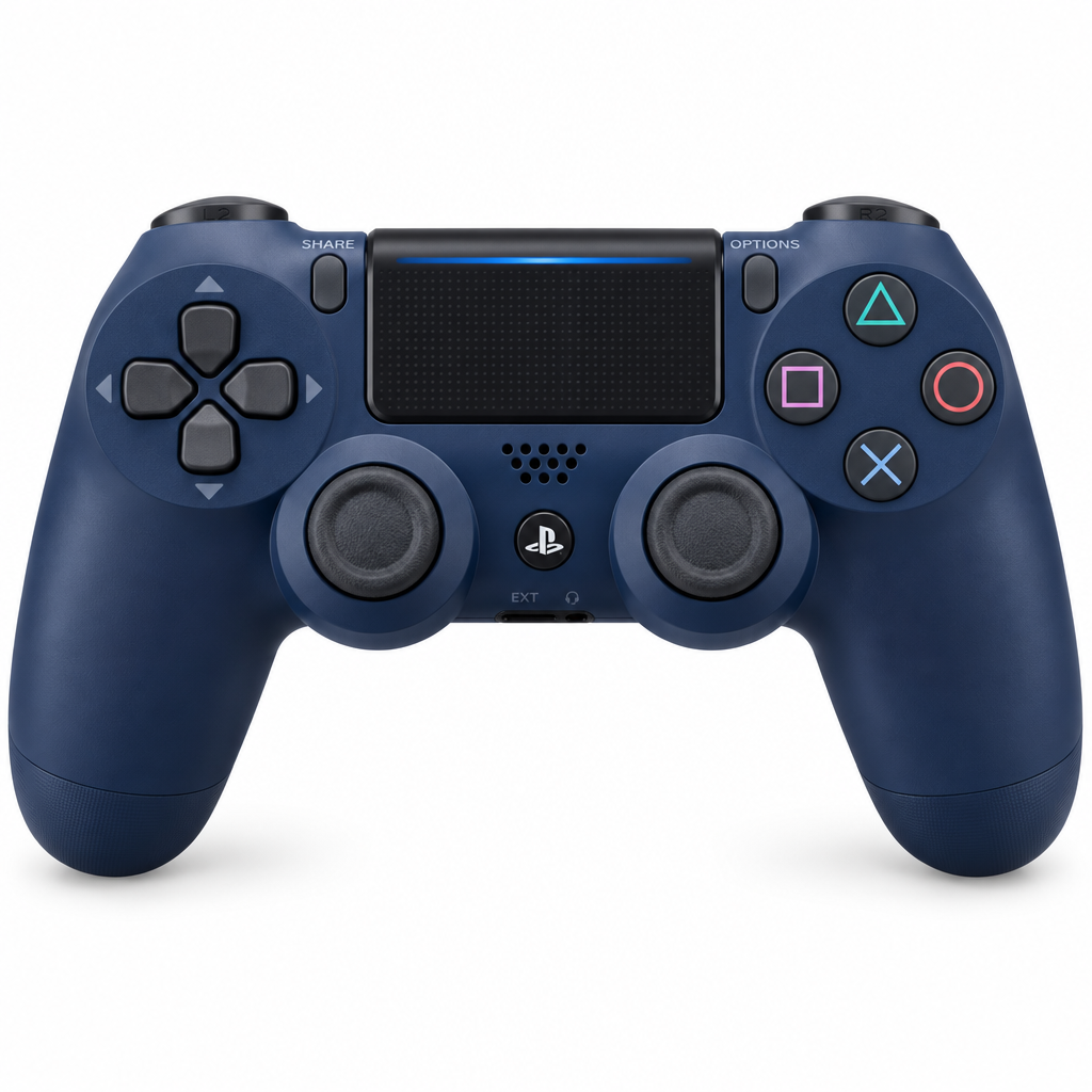 Sony DualShock 4 V1 Navy Blue Controller - Front View