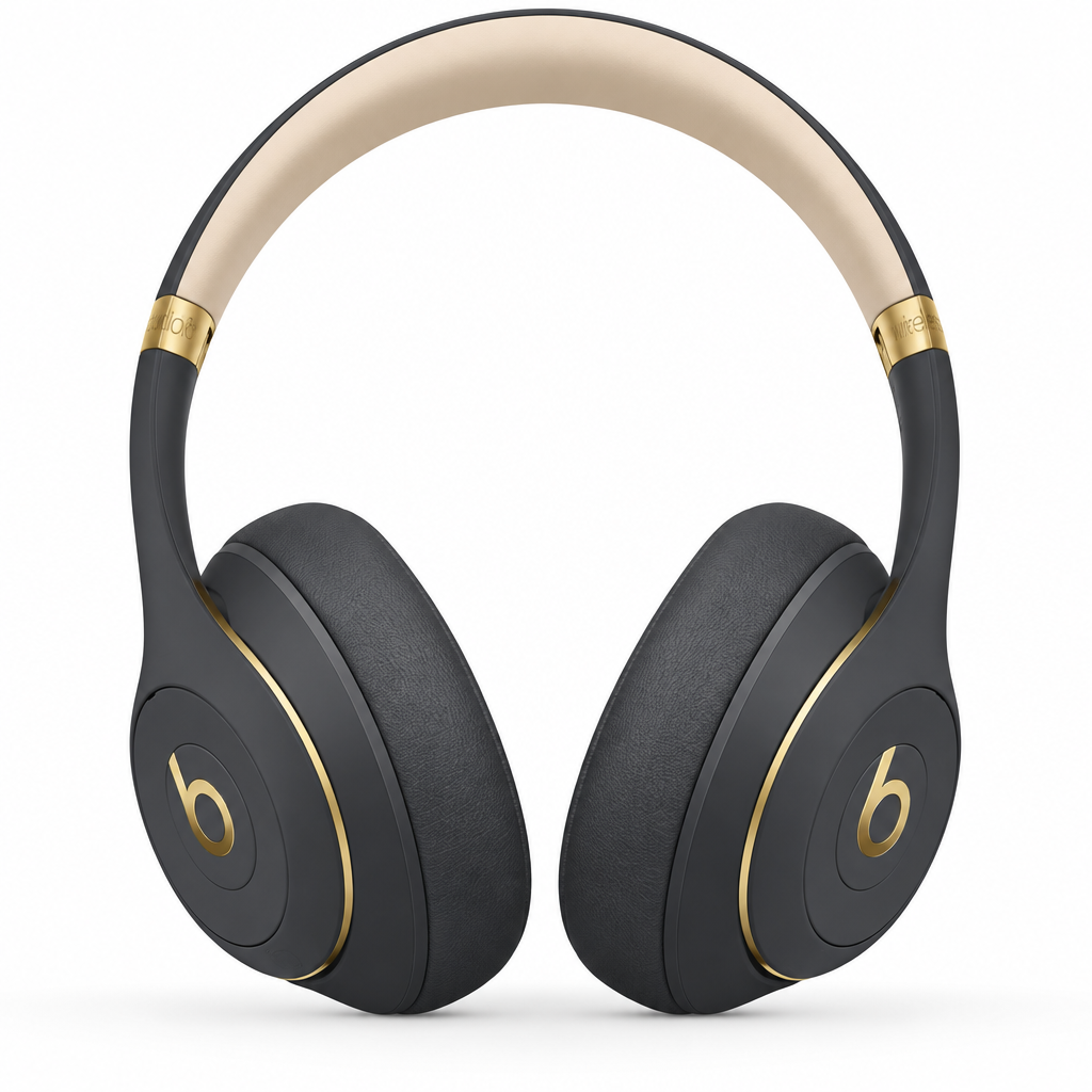 Beats Studio3 Wireless Skyline Collection Shadow Grey gold front view
