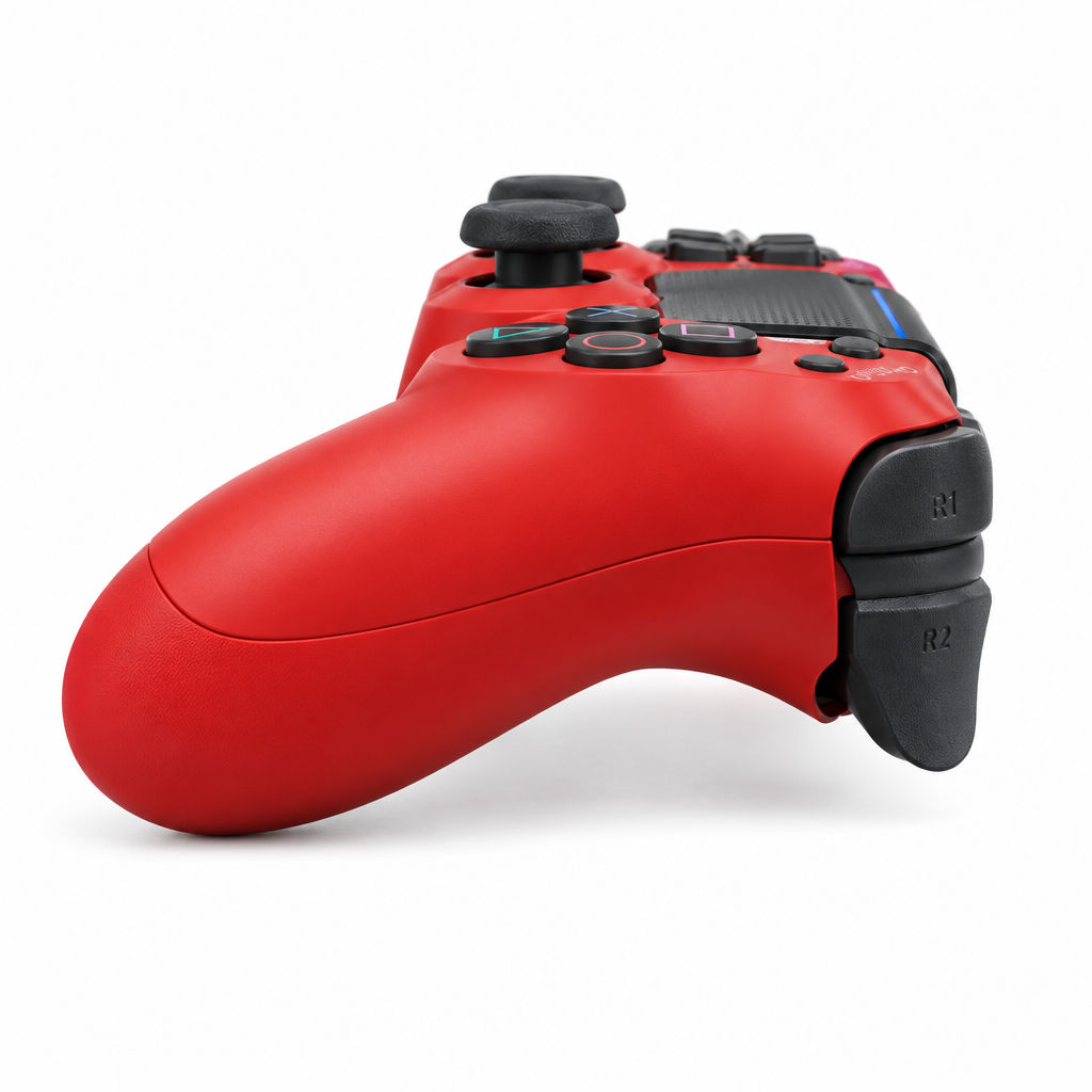 Sony DualShock 4 Red Controller – Side Profile