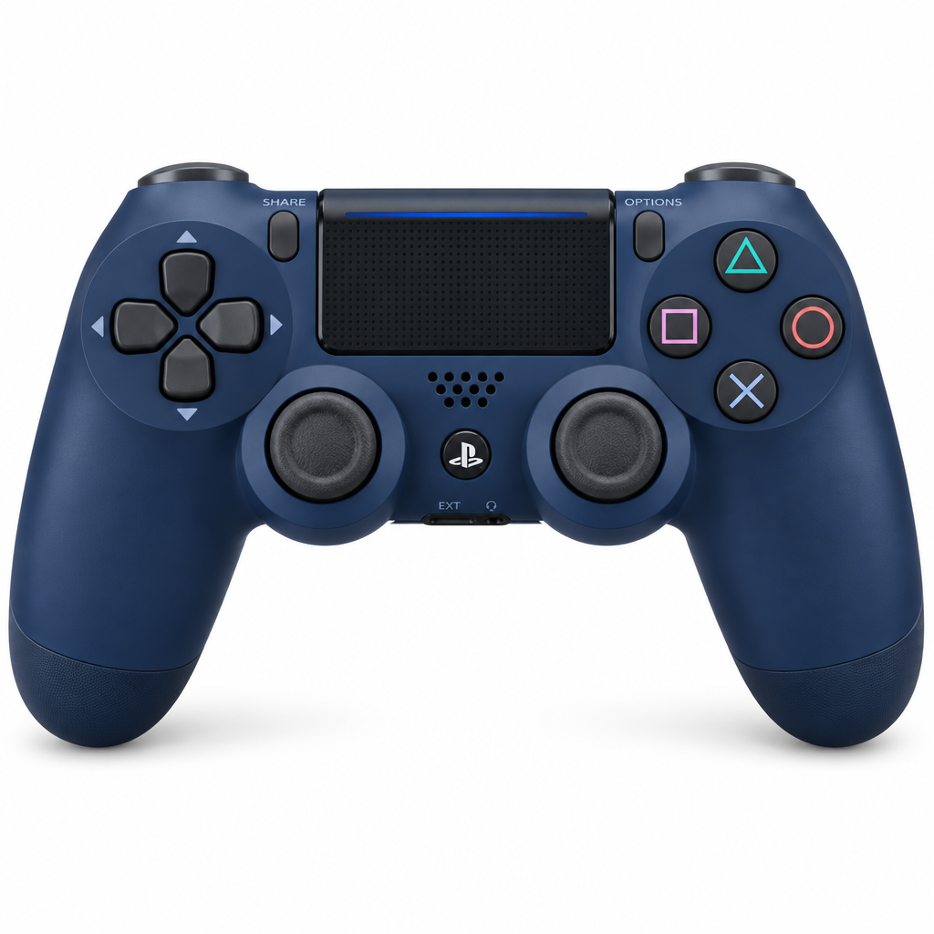 Sony DualShock 4 Midnight Blue Controller - Front View