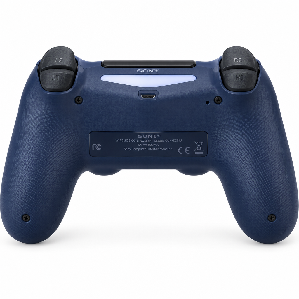 Sony DualShock 4 V1 Navy Blue Controller - Rear View