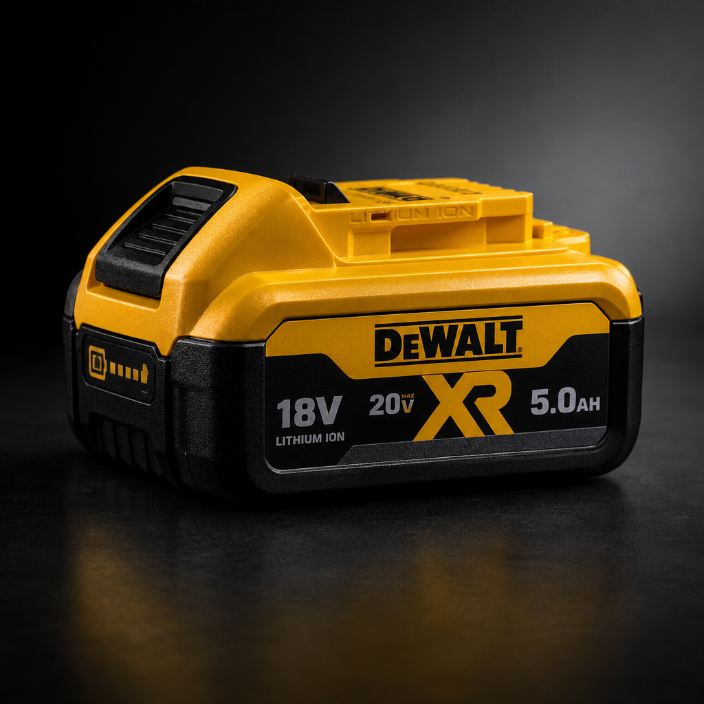 DEWALT DCB205 18V/20V MAX XR 5.0Ah Li-Ion Battery - Lifestyle
