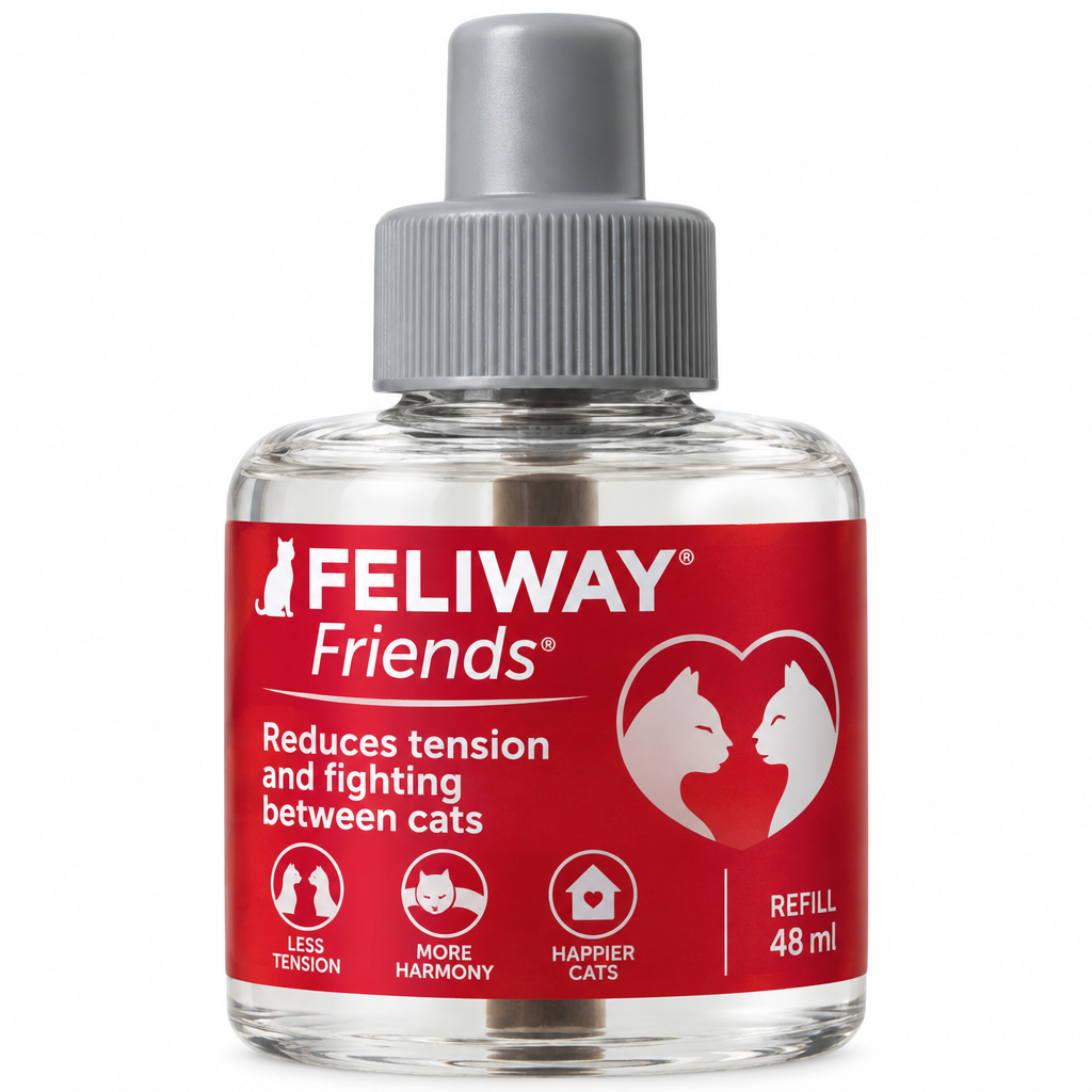 FELIWAY Friends 48ml red bottle label close-up
