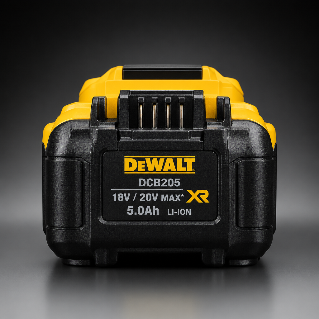 DEWALT DCB205 18V/20V MAX XR 5.0Ah Li-Ion Battery - Back View