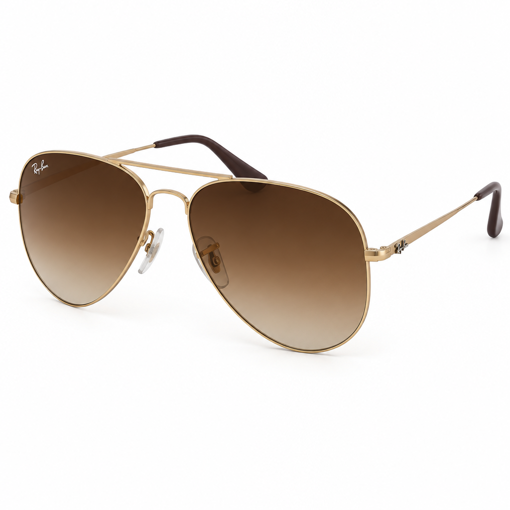 Ray-Ban RB3025 W0879 Aviator Sunglasses – 3/4 Angle View