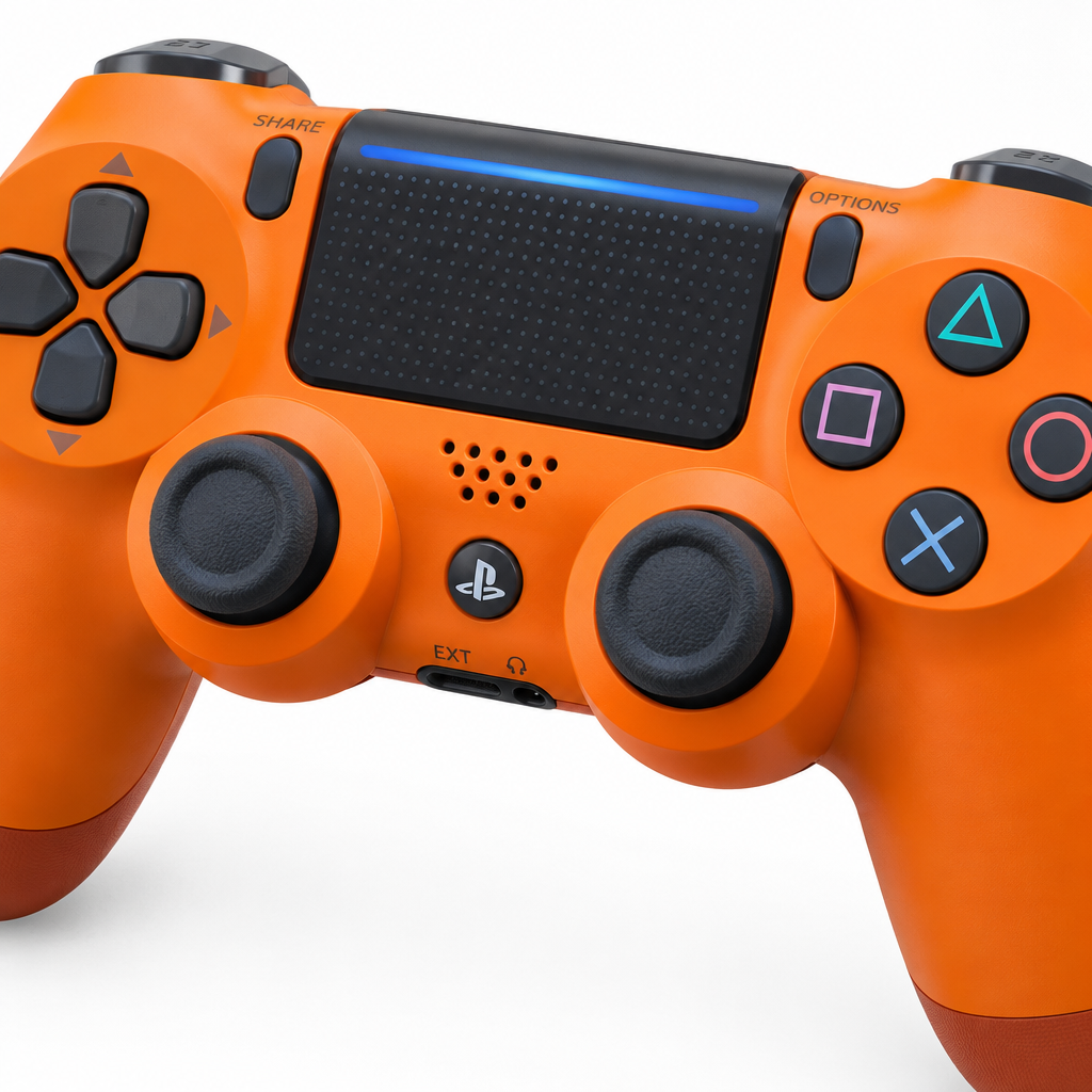 Sony DualShock 4 Sunset Orange – Touchpad Close-Up