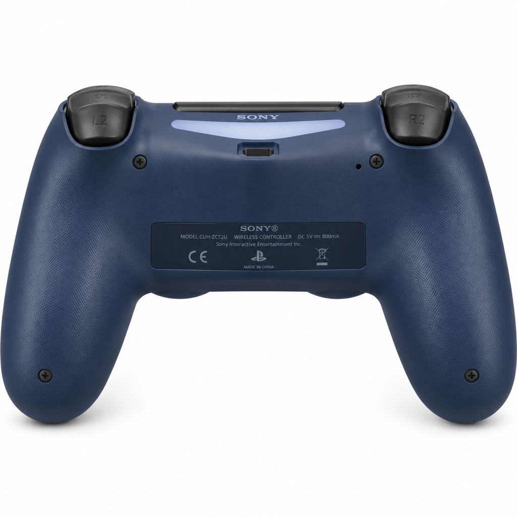 Sony DualShock 4 Midnight Blue Controller - Rear View