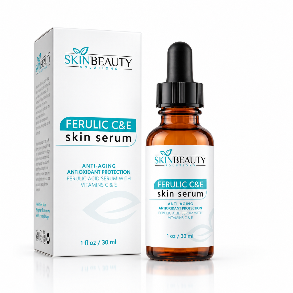 SkinBeauty Solutions Ferulic C&E Serum white studio shot