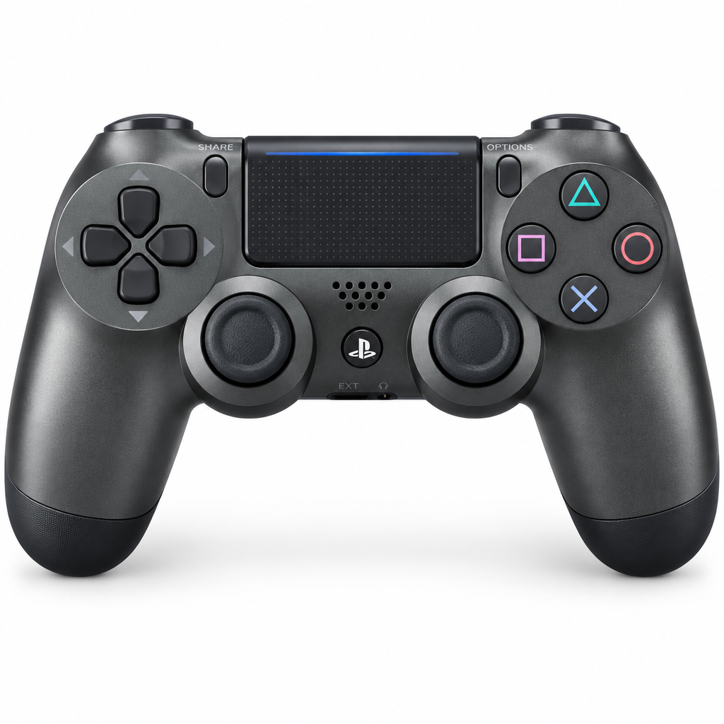 Sony DualShock 4 Steel Black Controller - Front View