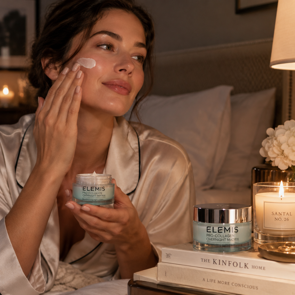 Elemis Pro-Collagen Overnight Matrix lifestyle shot