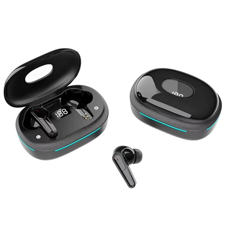 TWS Bluetooth Wireless Earbuds with Dual Mic ENC – Compatible with Android & iPhone